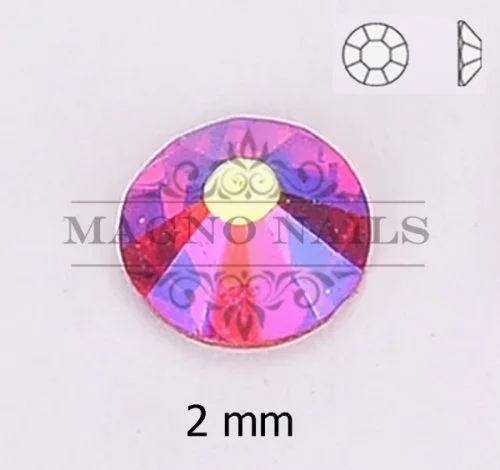 Glas Strasssteine rund - Siam AB Nail Art Nails Nagel Nögel Nailart